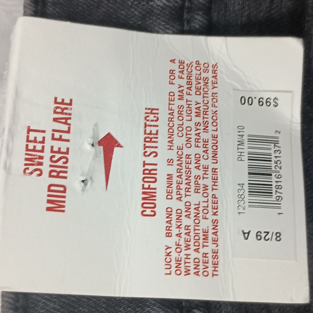 Lucky Brand Sweet Mid-Rise Flare Jeans 8/29 Ankle - Picture 9 of 10